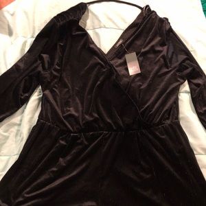 Plus Size Romper Black